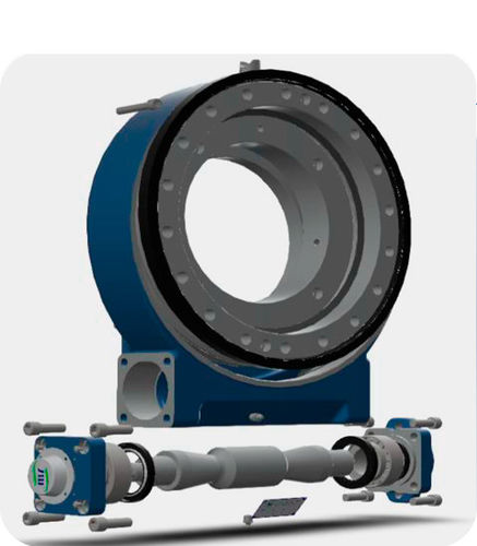 Sistema di trasmissione rotativo con corona dentata - Tecma Drive - a vite senza fine / a movimento combinato / per inseguitore solare