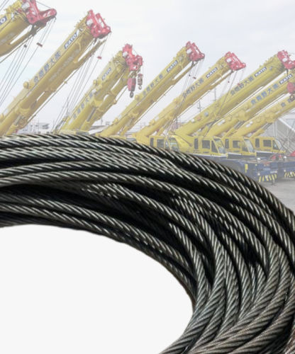 Cavo di sollevamento per gru su terreni difficili - C.F.WIREROPE, LTD - per gru telescopica / in acciaio / flessibile