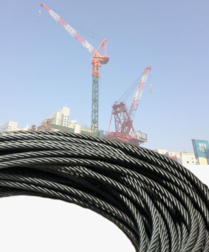 Cavo di sollevamento per gru a torre - C.F.WIREROPE, LTD - in acciaio / flessibile / lunga durata