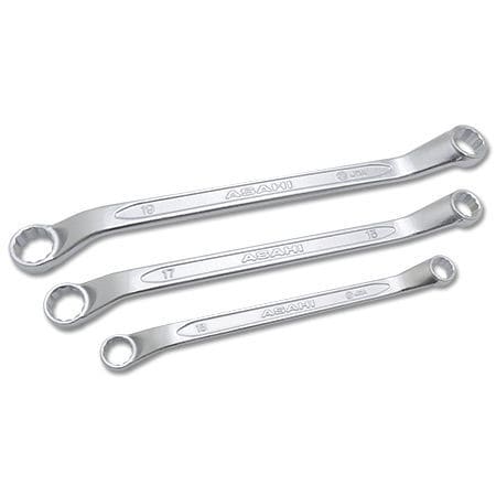 Chiave poligonale in cromo - OF series - Asahi Metal Industry Co.,Ltd - a teste sfasate / doppia