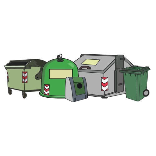 Cassonetto intelligente - RM - Adambi - in plastica / per rifiuti urbani / con sistema di sicurezza