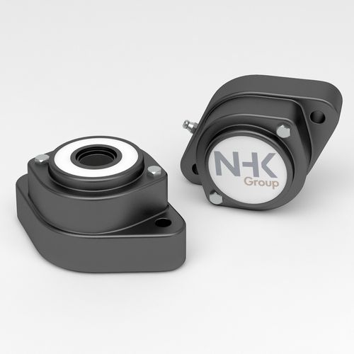 Bronzina con flangia - FL204 CC - NHK Group ApS - sferica / a sfere / in acciaio inossidabile