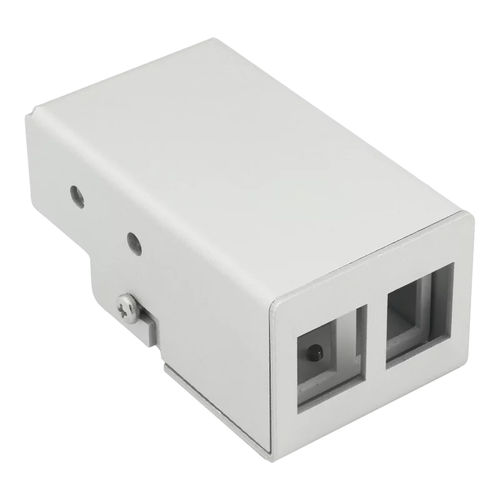 Contenitore per guida DIN - 21814.AL-2P - AIXONTEC - rettangolare / in alluminio / per cavo elettrico