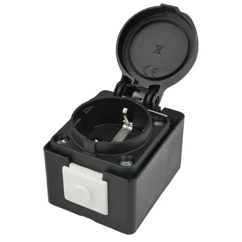 Presa elettrica fissa - 60201-60101.BK - AIXONTEC - IP54 / senza alogeni / 3 poli