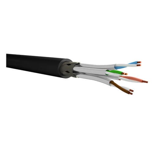 Cavo elettrico di dati - 10230.BK - AIXONTEC - audio/video / S/FTP / antifiamma