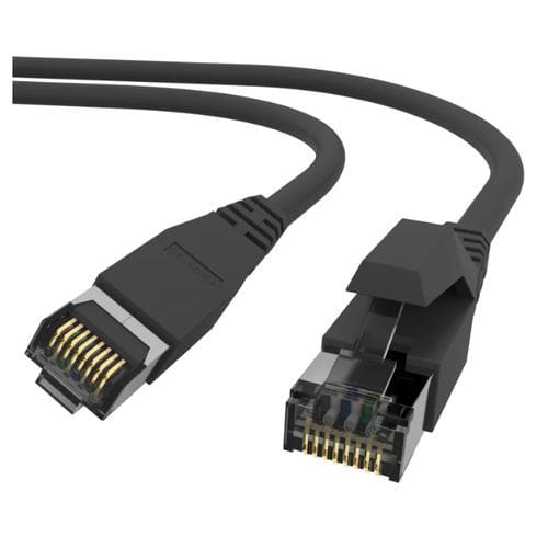 Cavo patch RJ45 - 20145.BK-BK - AIXONTEC - categoria 6a