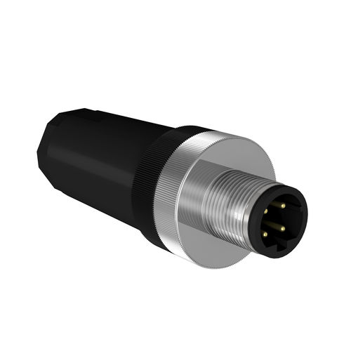 Connettore di dati - 70101.ST - AIXONTEC - per rete di alimentazione / Ethernet / rotondo