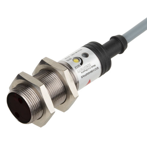 Sensore fotoelettrico a riflessione diretta - EO1804NPAS - Carlo Gavazzi Automation SpA - cilindrico / infrarosso / IP67