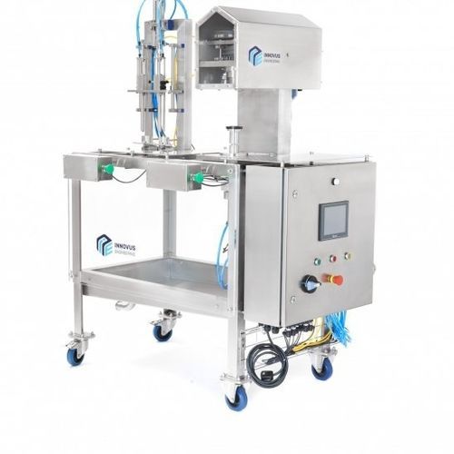 Riempitrice aggraffatrice di lattine per prodotti alimentari - CF10 - Innovus Engineering - semiautomatica / rotativa / per bevande