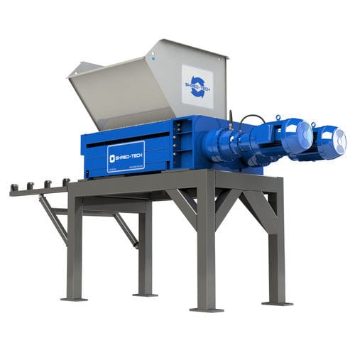 Trituratore a 4 alberi - STQ-75  - Shred-tech - per legno / carta / per rifiuti sanitari