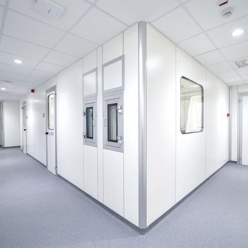 Pannello sandwich anima in lana di roccia - Cleanroom Italia srl - rivestimento in alluminio / per muro