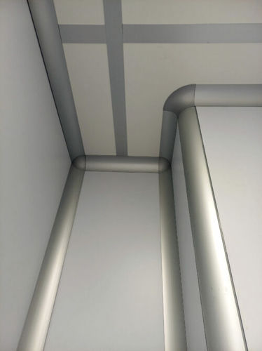 Profilo in alluminio verniciato - Cleanroom Italia srl - rotondo / ad uso industriale
