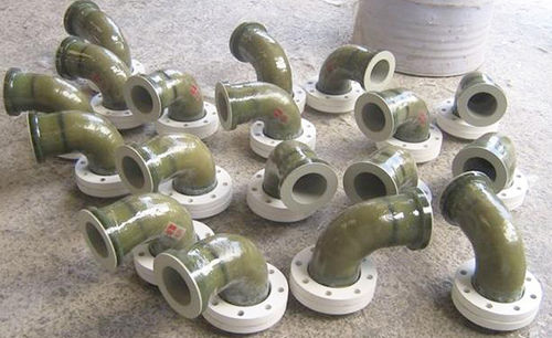 Raccordo per prodotti chimici - Chemical Process Piping Pvt. Ltd. - con flangia / a gomito / DIN