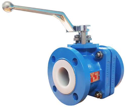 Valvola a sfera flottante - AKH2A  - Corrosion Resistant Products Ltd. - a leva / con flangia / rivestita in PFA