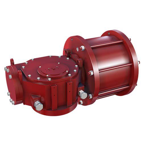 Attuatore con meccanismo a glifo - Wuxi CTENO Actuators Manufacture Co., Ltd. - rotativo / pneumatico / a doppio effetto