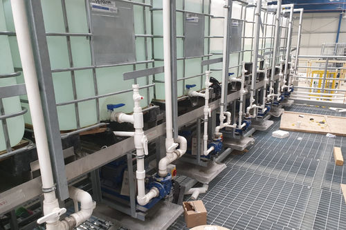 Skid di pompaggio - Cukurova Muhendislik Elektrik Elektronik Mak. San.ve tic. A.S. - di regolazione / di conteggio e carico / per prodotti chimici