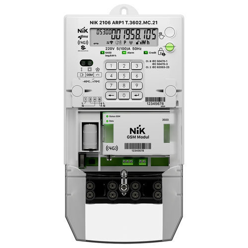 Contatore di energia elettrica trifase - 2116 - NIK Electronics - su guida DIN / RS-485