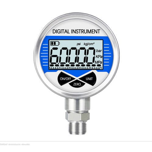 Manometro con display LCD - YK60 - Xi'an Yunyi Instrument Co., Ltd. - NPT 1/4 / in acciaio inossidabile / per gas