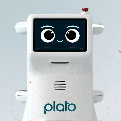Robot di consegna per cibo - Plato - United Robotics Group GmbH - per hotel / per ospedale / per ristorante