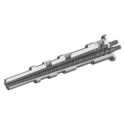 Estrusore bivite - MAS series - efactor3 - per l'industria plastica / per termoplastici / compatto