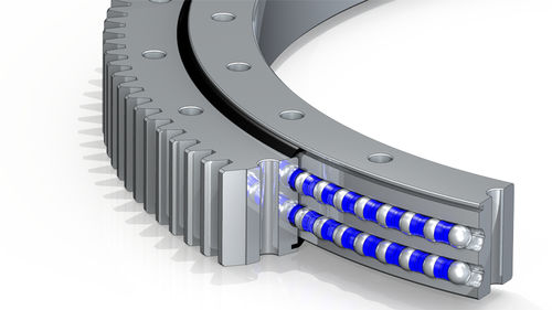 Ralla di orientamento a dentatura esterna - SS 2B25 - Reel Makina - con sfera con quattro punti di contatto / a due corone