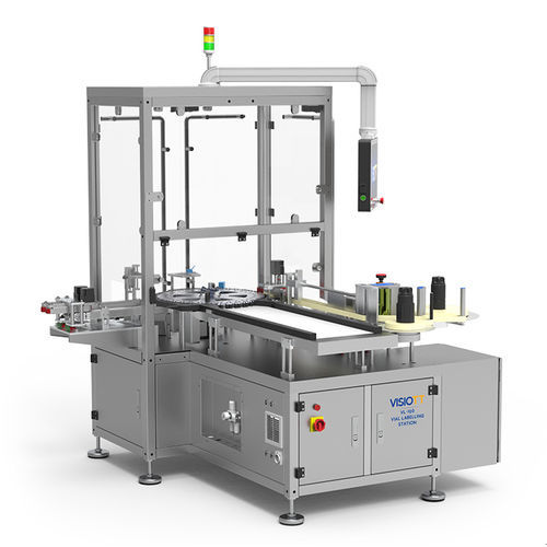 Macchina di etichettatura per flacone - VL-100 - VISIOTT Teknoloji San. Ve Tic. Ltd. Sti. - automatica / ad alta velocità