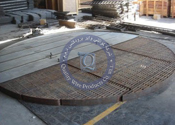 Vaglio con griglia metallica a sezione cuneiforme a forma di V - Quality Wire Products WLL - a fessura