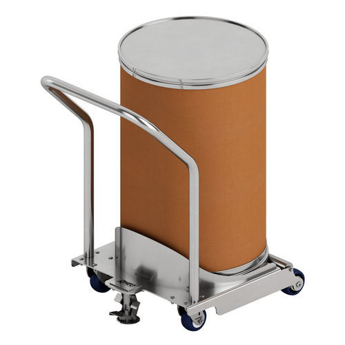Carrello da trasporto - DC138 - Rheo Engineering LLC - in acciaio inossidabile / porta-fusto / a piattaforma