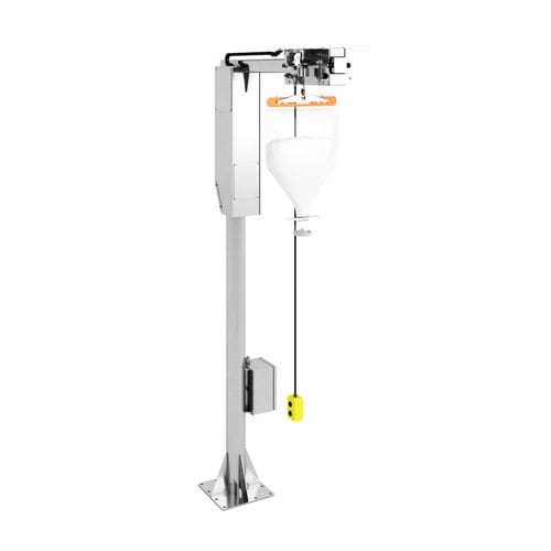 Gru a bandiera a colonna - Rheo Engineering LLC - con comando elettrico / con paranco