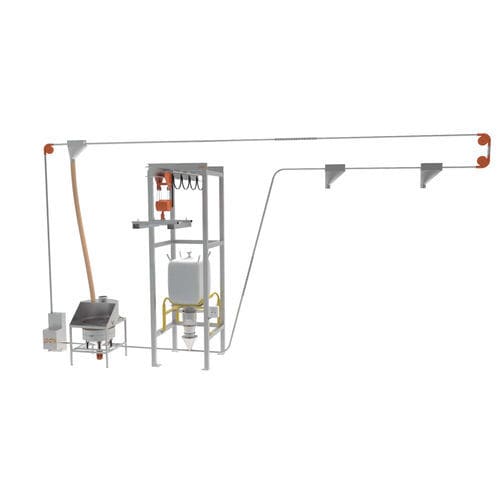 Trasportatore a catena - TD series - Powder DS - di scarico / con motore elettrico / automatico
