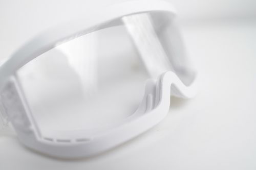 Occhiali di protezione a maschera per camera bianca - Shanghai Jiabo Litong Technology Co., Ltd. - polimerico / in carbonio / con lenti graduate