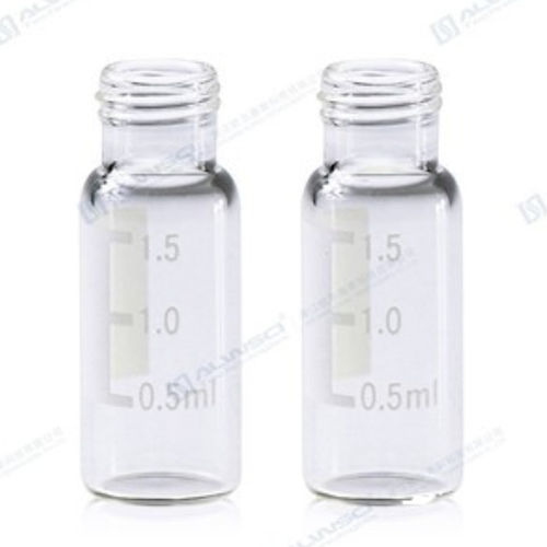 Fiala a fondo piatto - ALWSCI® - Zhejiang Alwsci Technologies Co., Ltd. - in vetro borosilicato / vetro bianco / per laboratorio