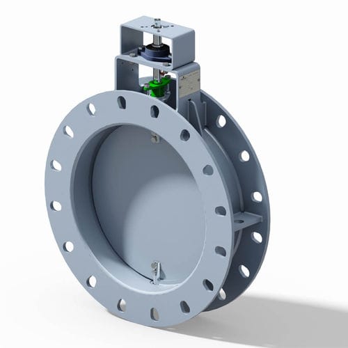 Valvola a farfalla - AMM701 - AMMtech Srl - manuale / per biogas / con flangia