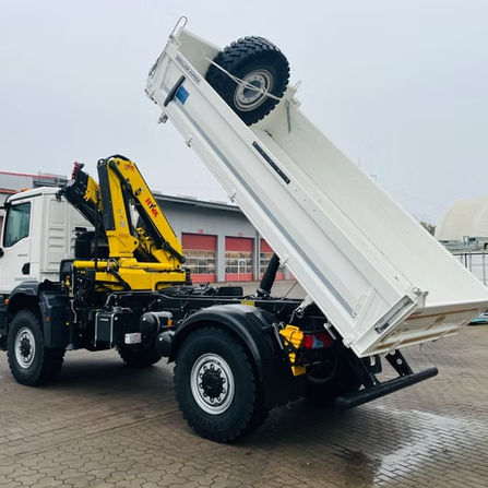 Gru montata su camion - MAN TGM 18.320 4x4 BB - Wiese GmbH & Co. KG Fahrzeugbau u. Nutzfahrzeuge - idraulica
