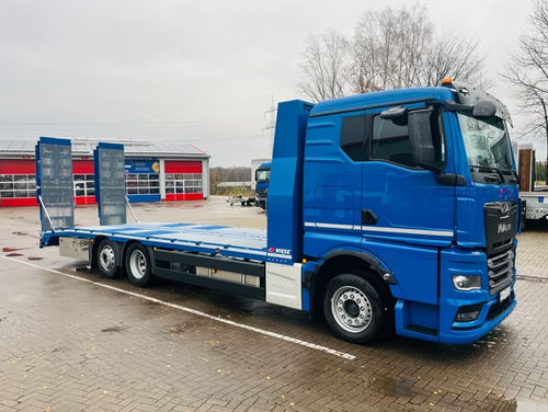 Camion da trasporto - LKW MAN TGX 26.440 6x2-4 LL - Wiese GmbH & Co. KG Fahrzeugbau u. Nutzfahrzeuge - a 3 assi / per cantiere / per portante