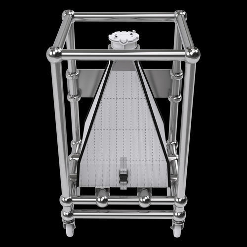 Contenitore IBC in acciaio inossidabile - ACUBE-PRO - Andocksysteme G. Untch GmbH - per prodotti farmaceutici / per polveri / granuli / aperto