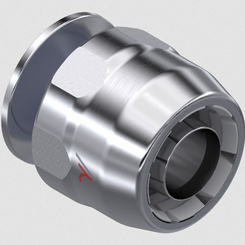 Raccordo tri-clamp - ASLK.D series - Aseptconn AG - idraulico / push-in / in PVDF