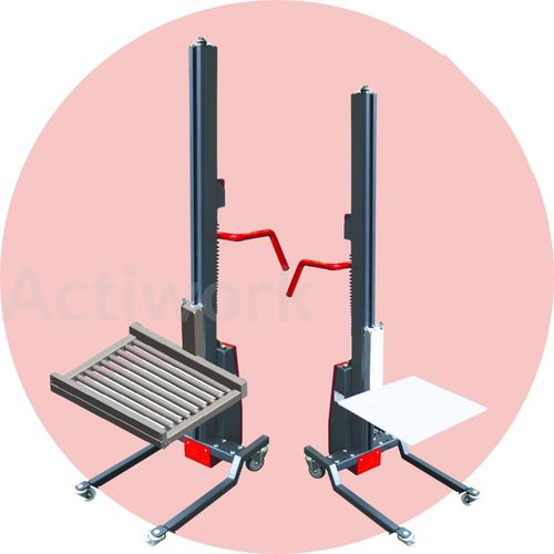 Mini carrello elevatore stacker elettrico - AF series - ACTIWORK - a guida a bordo / per sollevamento / compatto