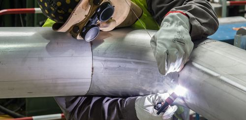 Sistema di tubazioni in acciaio inossidabile - Nesemeier GmbH - per cantiere di costruzione