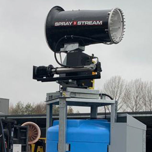 Cannone nebulizzatore per l'abbattimento delle polveri - S7.5 Vertikaltank - Aquaco GmbH