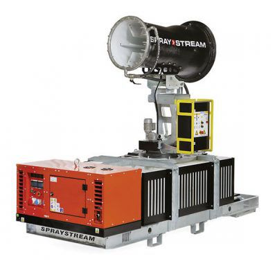 Cannone nebulizzatore per l'abbattimento delle polveri - S4.0 Autark - Aquaco GmbH