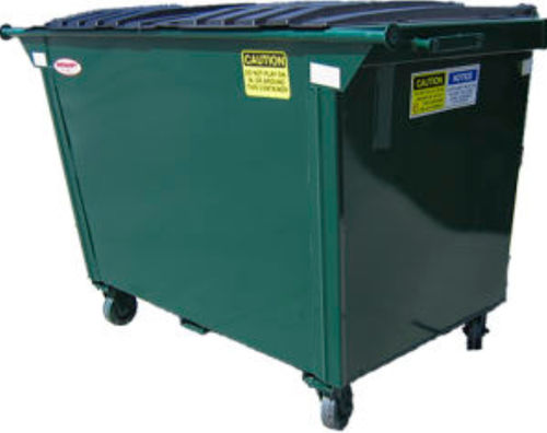 Benna per rifiuti per il riciclaggio - 2YD Rear Load Veolia Green - Gregory container