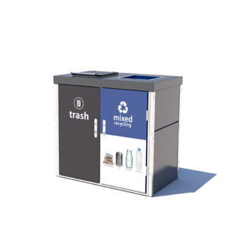 Contenitore per rifiuti modulare - RC series - Metro STOR - in acciaio / con caricamento posteriore / per rifiuti domestici