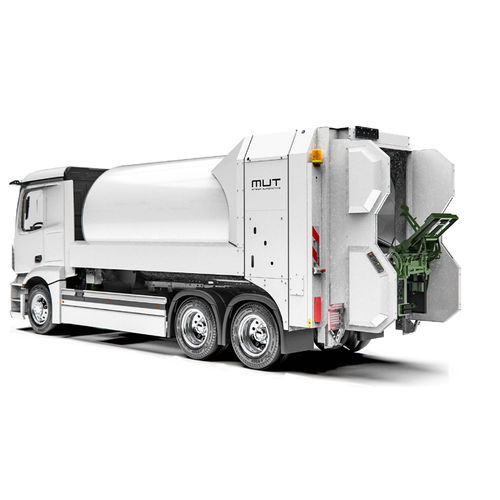 Veicolo raccolta rifiuti elettrico - ROTO-M-U-T - Steyr Automotive GmbH - caricamento posteriore / a zero emissioni / a tamburo