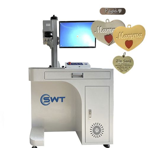 Macchina per incisione laser a fibra - DB-04 100w - Wuhan SWT Laser Technology - in alluminio / per marmo / di ottone