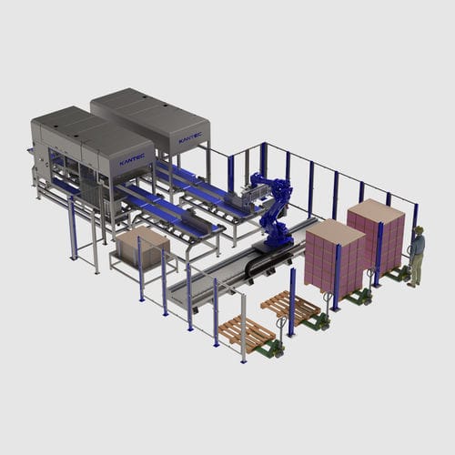 Pallettizzatore robotizzato - Kantec - per uova / automatico / per l'industria agroalimentare