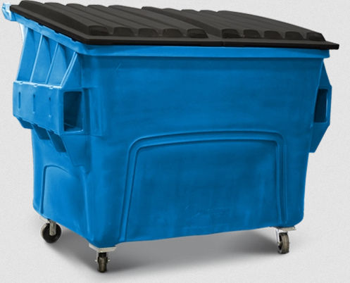 Benna per rifiuti in plastica - YD series - Hedstrom - per rifiuti ingombranti / per rifiuti organici / con apertura frontale