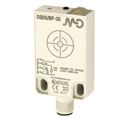 Sensore di prossimità capacitivo - CQ55 series - DATASENSING - piatto / rettangolare / PNP