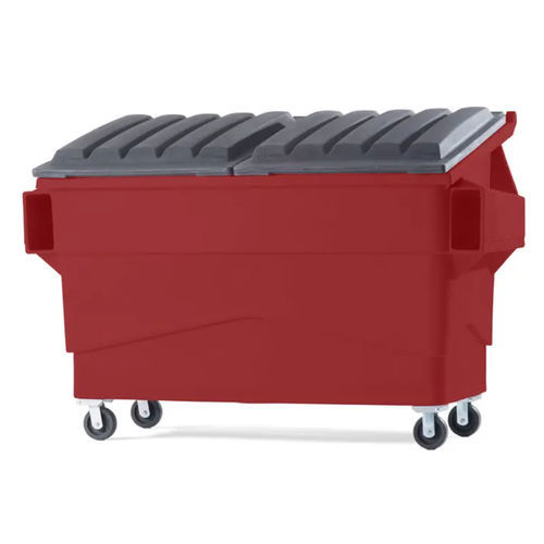 Cassonetto in acciaio - Schaefer waste - per rifiuti organici / per il riciclaggio / 4 ruote