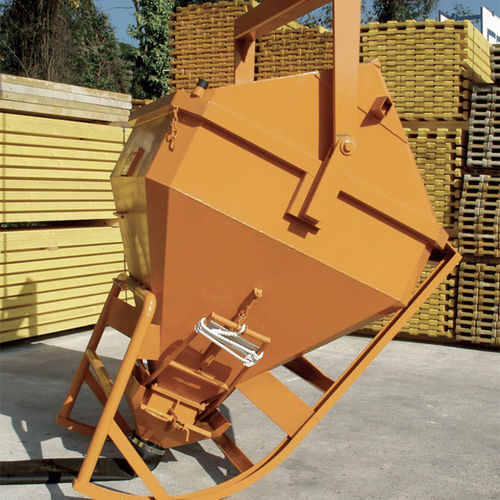 Benna per calcestruzzo conica - BE1034CL - COPAC - con tubo di scarico